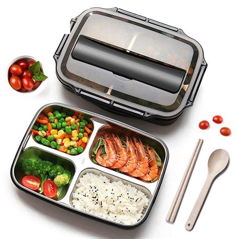 stainlesd steel brnto box|best leakproof bento lunch boxes.